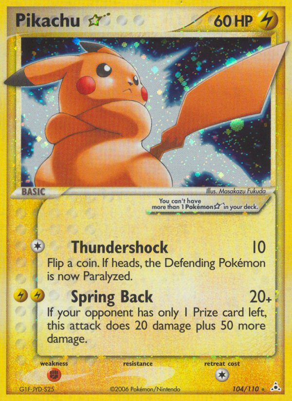 Pikachu Star (104/110) [EX: Holon Phantoms] | Exor Games Truro