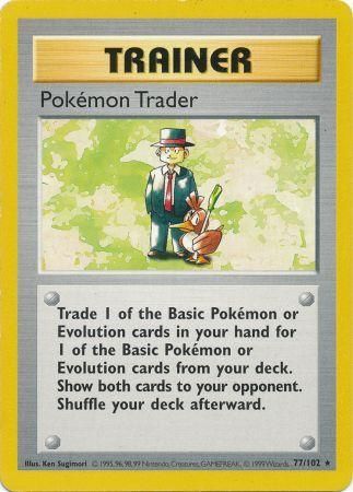 Pokemon Trader (77/102) [Base Set Shadowless Unlimited] | Exor Games Truro