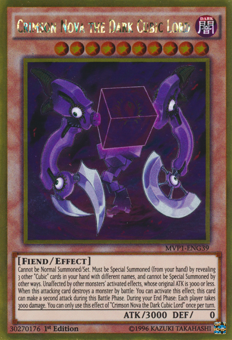 Crimson Nova the Dark Cubic Lord [MVP1-ENG39] Gold Rare | Exor Games Truro