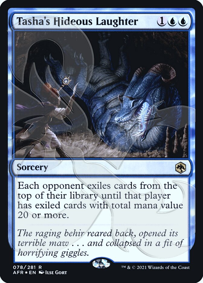 Tasha's Hideous Laughter (Ampersand Promo) [Dungeons & Dragons: Adventures in the Forgotten Realms Promos] | Exor Games Truro