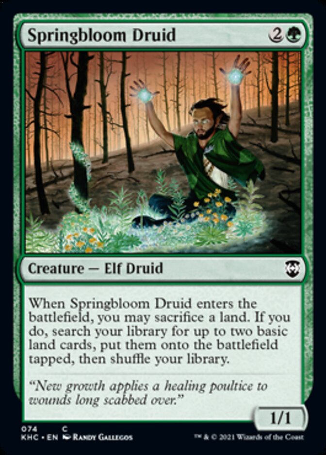 Springbloom Druid [Kaldheim Commander] | Exor Games Truro