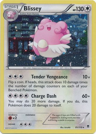 Blissey (81/119) (Cosmos Holo) [XY: Phantom Forces] | Exor Games Truro