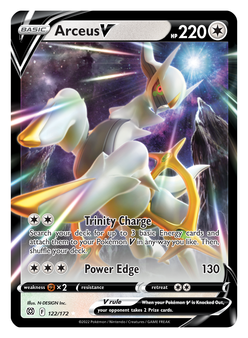 Arceus V (122/172) [Sword & Shield: Brilliant Stars] | Exor Games Truro