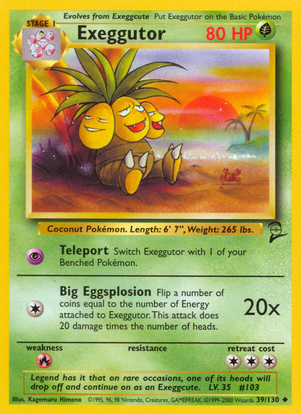 Exeggutor (39/130) [Base Set 2] | Exor Games Truro