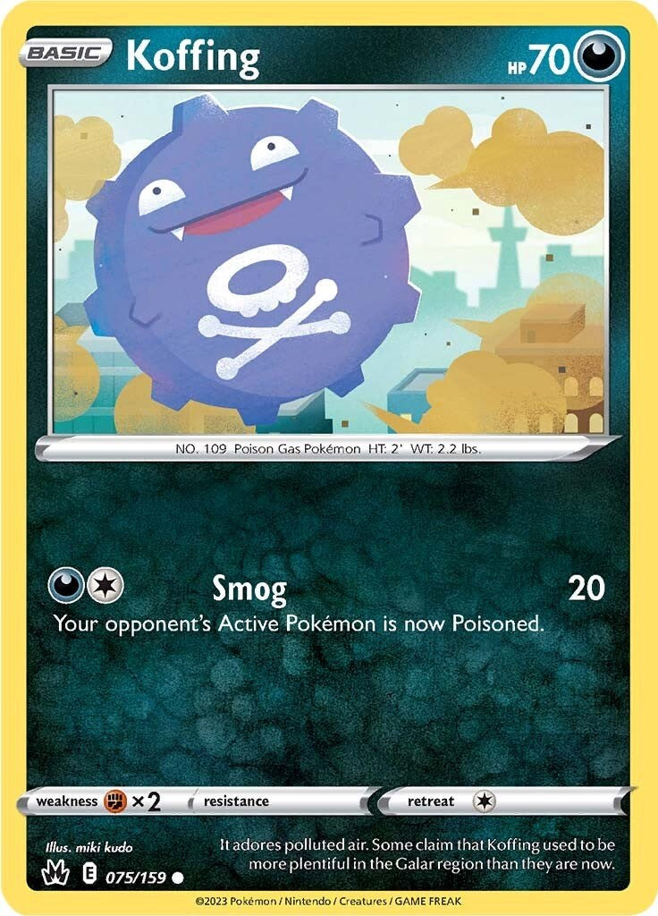 Koffing (075/159) [Sword & Shield: Crown Zenith] | Exor Games Truro