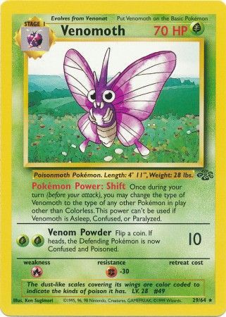 Venomoth (29/64) [Jungle Unlimited] | Exor Games Truro