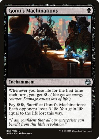 Gonti's Machinations [Aether Revolt] | Exor Games Truro