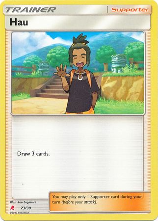 Hau (23/30) [Sun & Moon: Trainer Kit - Lycanroc] | Exor Games Truro