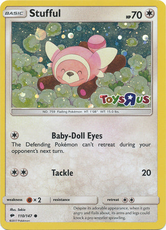 Stufful (110/147) (Toys R Us Promo) [Sun & Moon: Burning Shadows] | Exor Games Truro