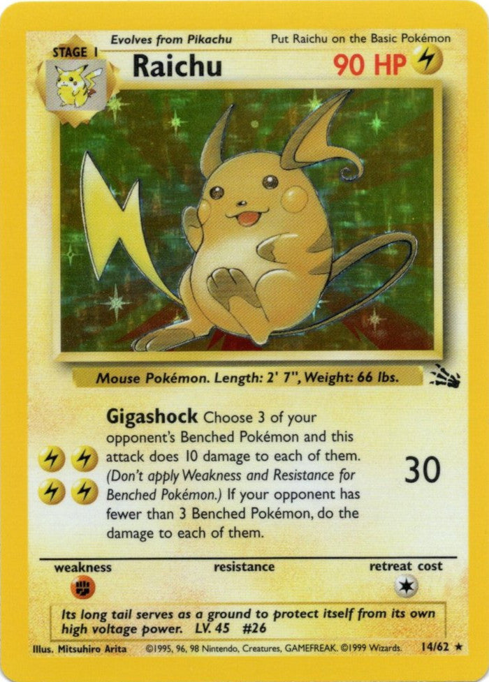 Raichu (14/62) [Fossil Unlimited] | Exor Games Truro