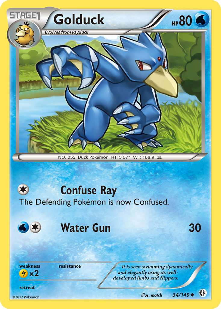 Golduck (34/149) [Black & White: Boundaries Crossed] | Exor Games Truro