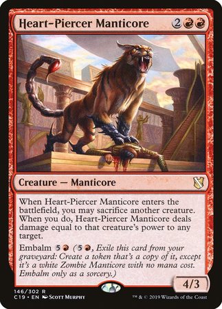 Heart-Piercer Manticore [Commander 2019] | Exor Games Truro