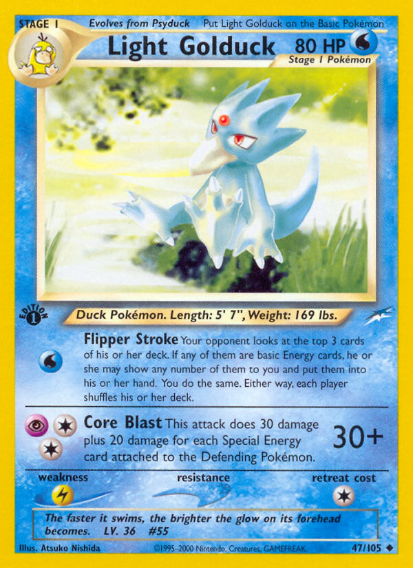 Light Golduck (47/105) [Neo Destiny 1st Edition] | Exor Games Truro