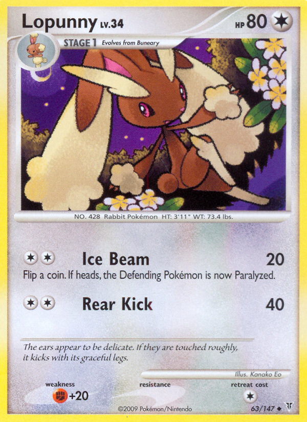 Lopunny (63/147) [Platinum: Supreme Victors] | Exor Games Truro