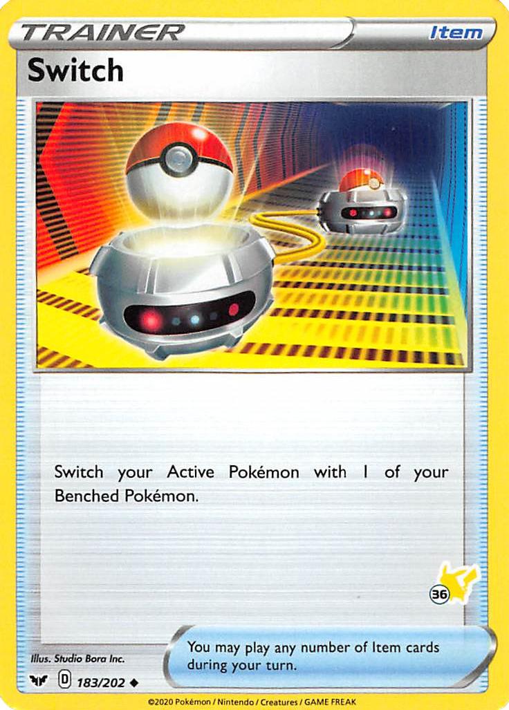 Switch (183/202) (Pikachu Stamp #36) [Battle Academy 2022] | Exor Games Truro