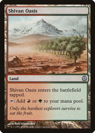 Shivan Oasis [Duel Decks: Phyrexia vs. the Coalition] | Exor Games Truro