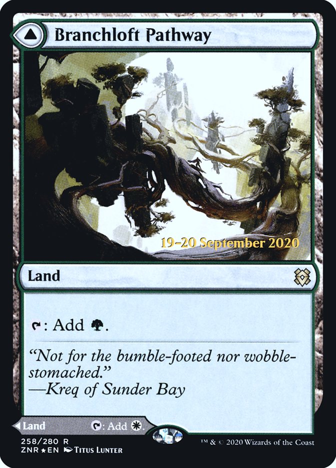 Branchloft Pathway // Boulderloft Pathway  [Zendikar Rising Prerelease Promos] | Exor Games Truro