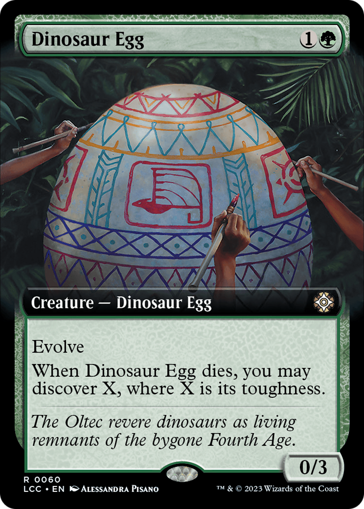 Dinosaur Egg (Extended Art) [The Lost Caverns of Ixalan Commander] | Exor Games Truro