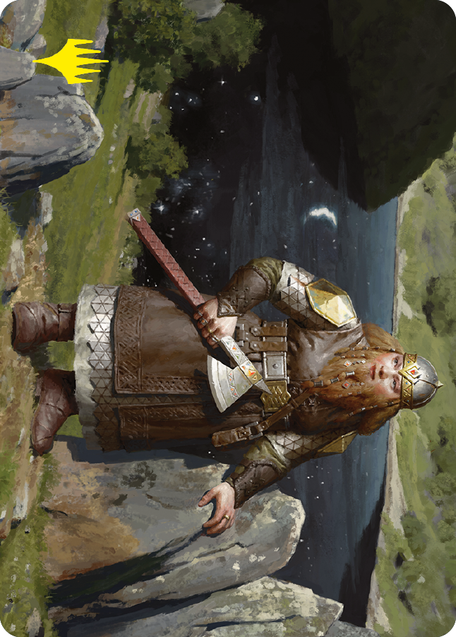 Mirrormere Guardian Art Card (Gold-Stamped Signature) [The Lord of the Rings: Tales of Middle-earth Art Series] | Exor Games Truro