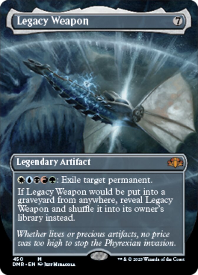 Legacy Weapon (Borderless Alternate Art) [Dominaria Remastered] | Exor Games Truro