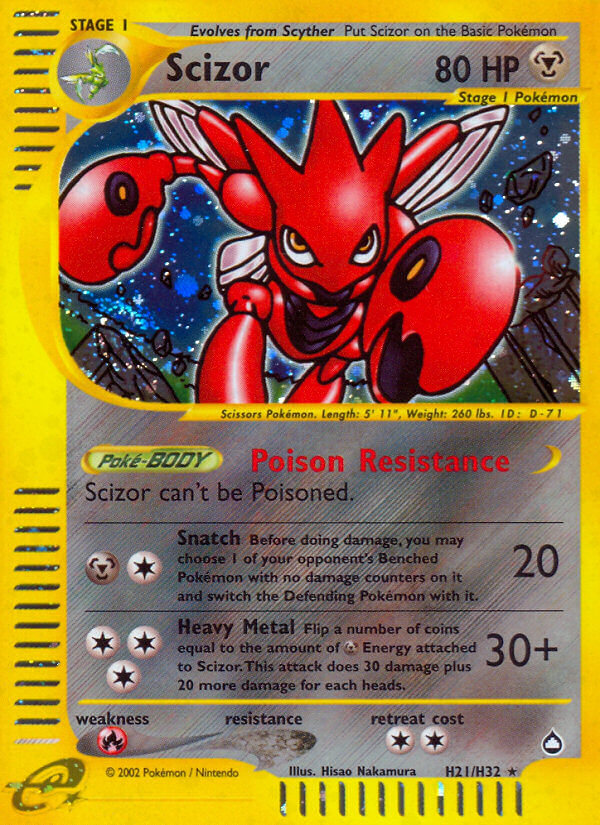 Scizor (H21/H32) [Aquapolis] | Exor Games Truro