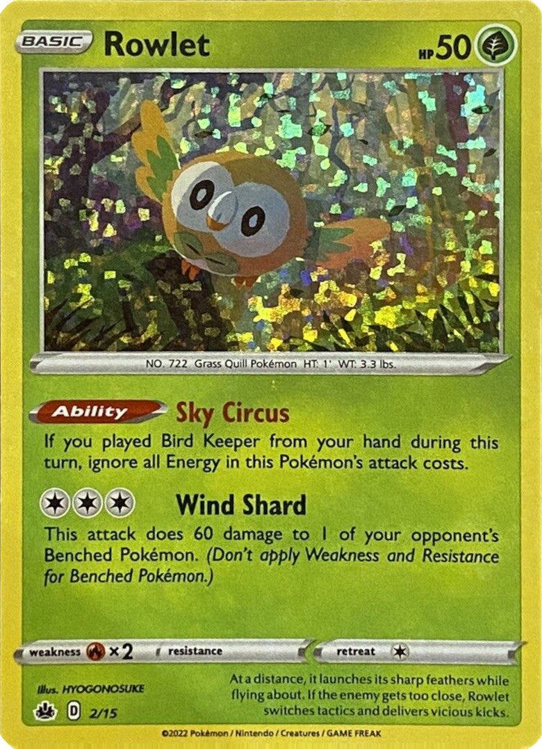 Rowlet (2/15) [McDonald's Promos: Match Battle] | Exor Games Truro