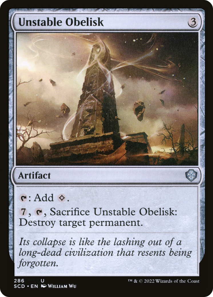 Unstable Obelisk [Starter Commander Decks] | Exor Games Truro