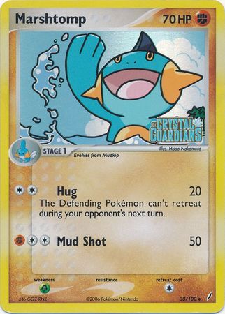 Marshtomp (38/100) (Stamped) [EX: Crystal Guardians] | Exor Games Truro