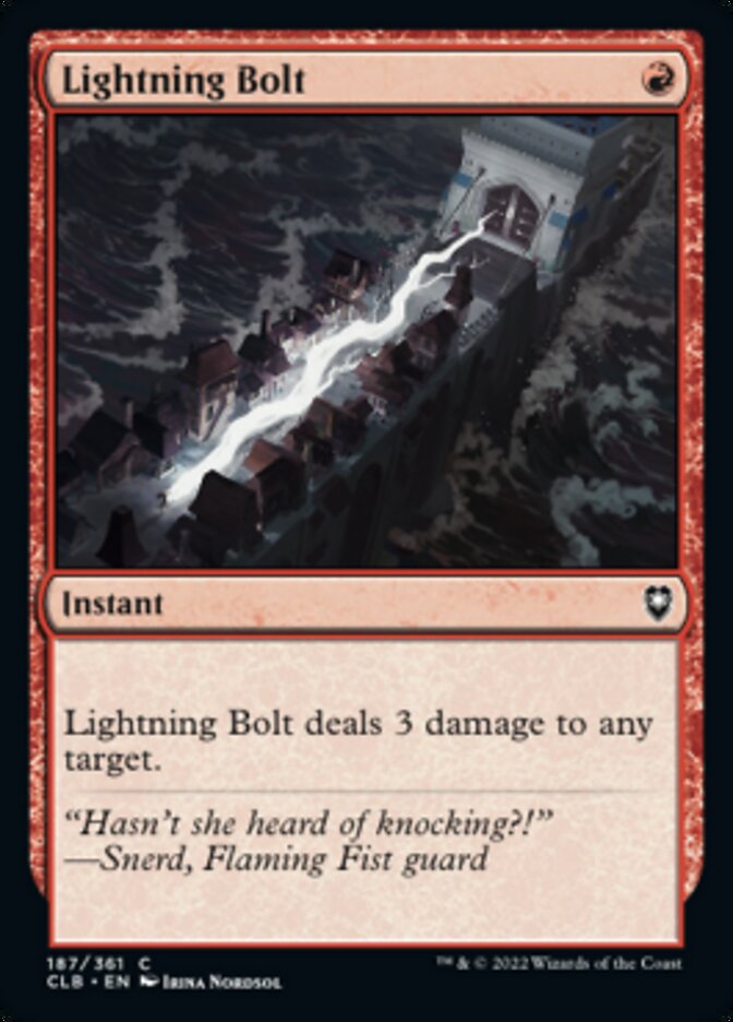 Lightning Bolt [Commander Legends: Battle for Baldur's Gate] | Exor Games Truro