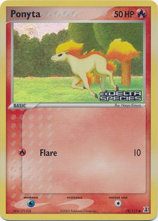 Ponyta (78/113) (Stamped) [EX: Delta Species] | Exor Games Truro