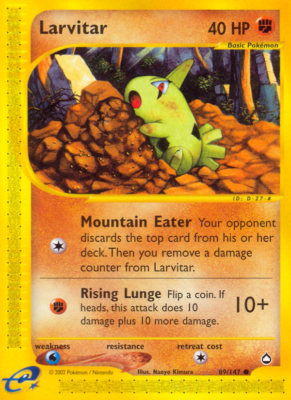 Larvitar (89/147) [Aquapolis] | Exor Games Truro