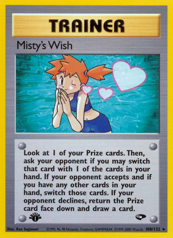 Misty's Wish (108/132) [Gym Challenge 1st Edition] | Exor Games Truro