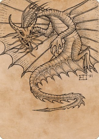 Ancient Gold Dragon Art Card (44) [Commander Legends: Battle for Baldur's Gate Art Series] | Exor Games Truro