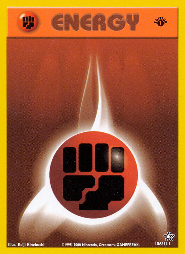 Fighting Energy (106/111) [Neo Genesis 1st Edition] | Exor Games Truro