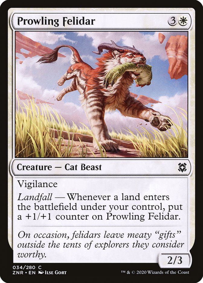 Prowling Felidar [Zendikar Rising] | Exor Games Truro