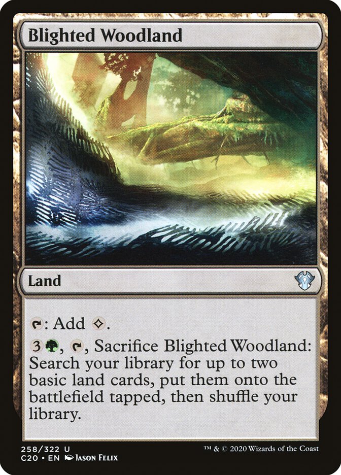 Blighted Woodland [Commander 2020] | Exor Games Truro