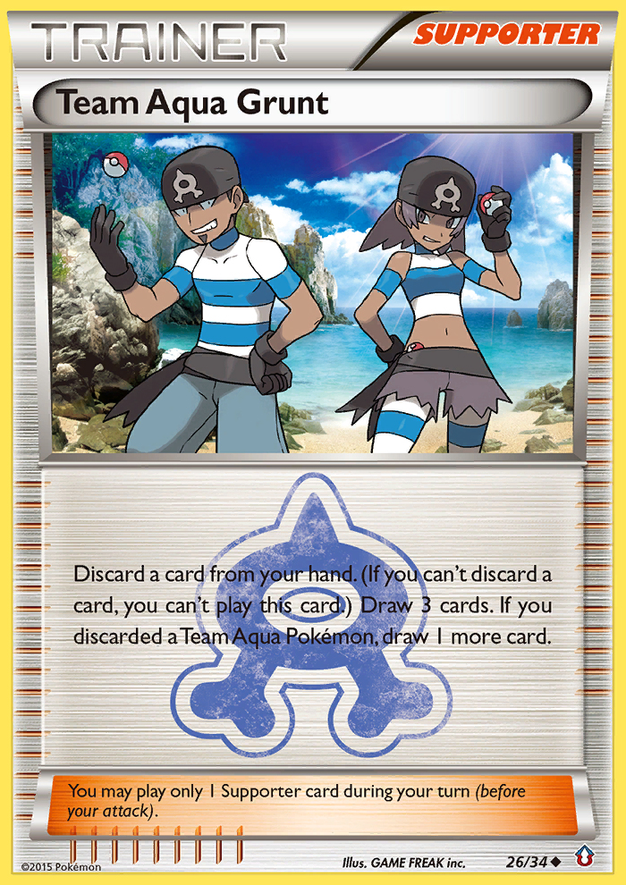 Team Aqua Grunt (26/34) [XY: Double Crisis] | Exor Games Truro