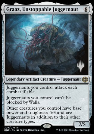 Graaz, Unstoppable Juggernaut (Promo Pack) [Phyrexia: All Will Be One Promos] | Exor Games Truro