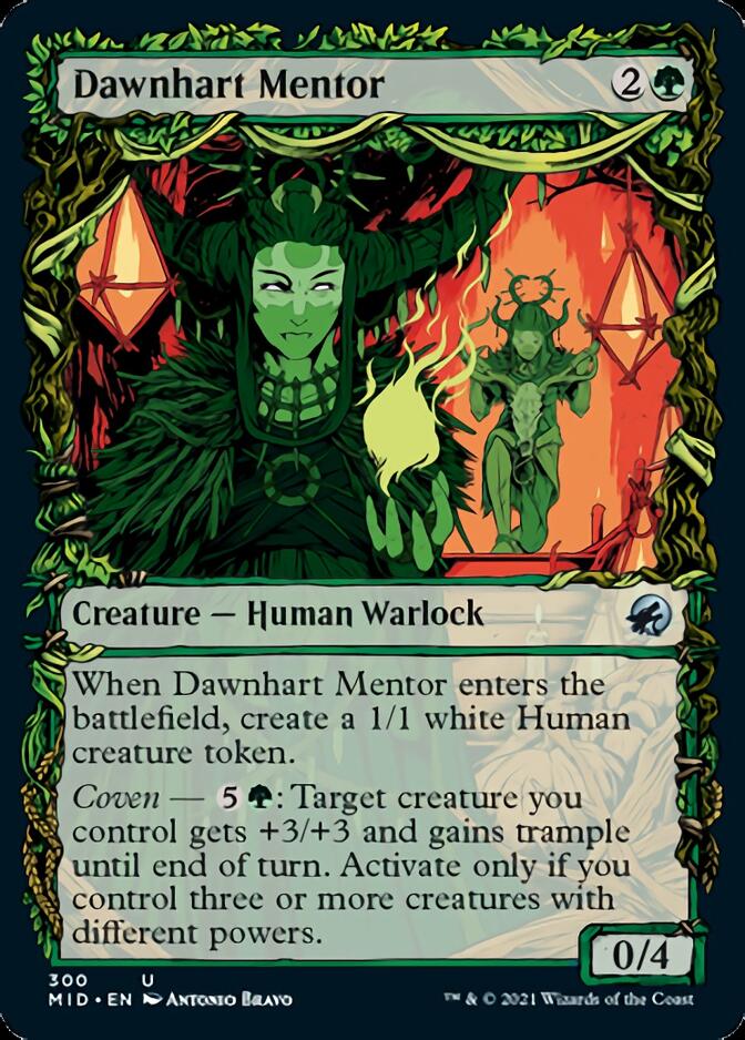 Dawnhart Mentor (Showcase Equinox) [Innistrad: Midnight Hunt] | Exor Games Truro