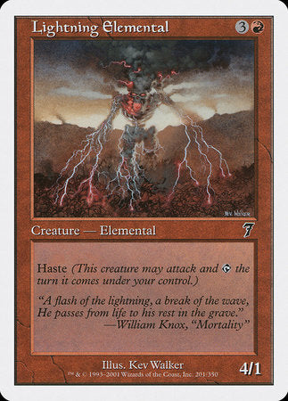 Lightning Elemental [Seventh Edition] | Exor Games Truro