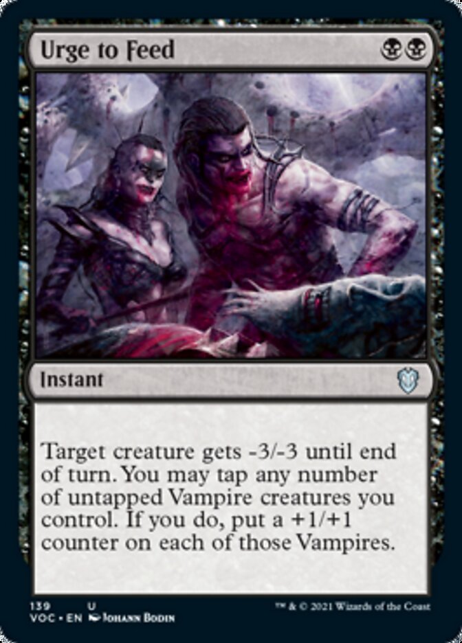 Urge to Feed [Innistrad: Crimson Vow Commander] | Exor Games Truro