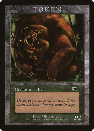 Bear Token (Onslaught) [Magic Player Rewards 2003] | Exor Games Truro