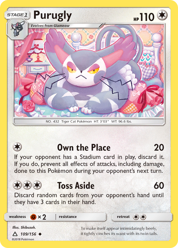 Purugly (109/156) [Sun & Moon: Ultra Prism] | Exor Games Truro