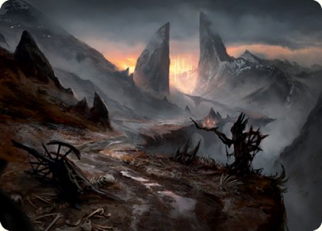 Haunted Ridge Art Card [Innistrad: Midnight Hunt Art Series] | Exor Games Truro