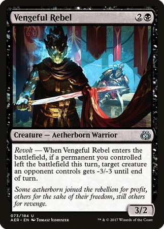 Vengeful Rebel [Aether Revolt] | Exor Games Truro