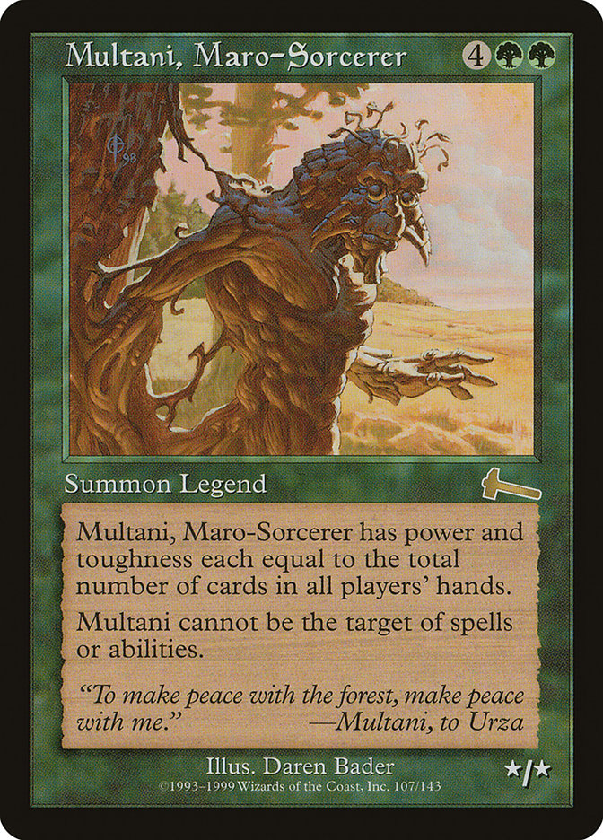 Multani, Maro-Sorcerer [Urza's Legacy] | Exor Games Truro