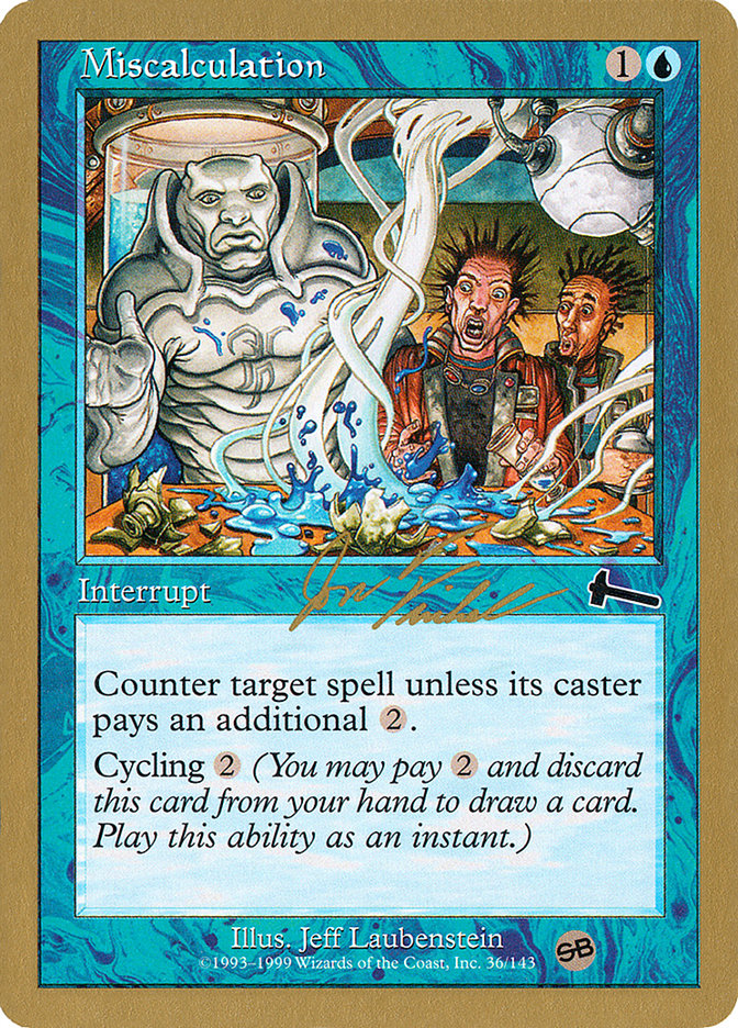 Miscalculation (Jon Finkel) (SB) [World Championship Decks 2000] | Exor Games Truro