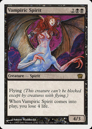 Vampiric Spirit [Eighth Edition] | Exor Games Truro