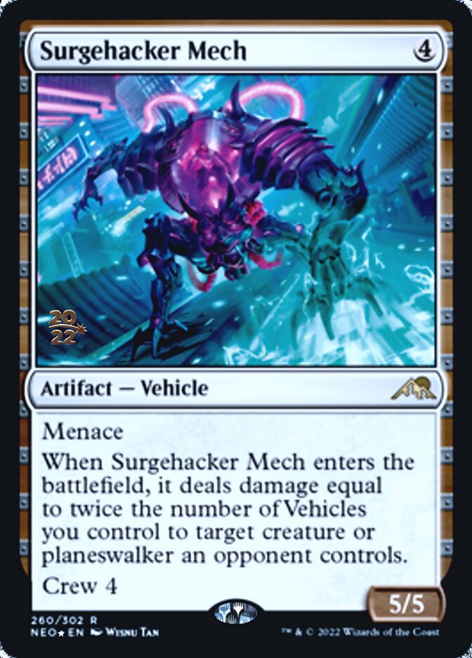 Surgehacker Mech [Kamigawa: Neon Dynasty Prerelease Promos] | Exor Games Truro