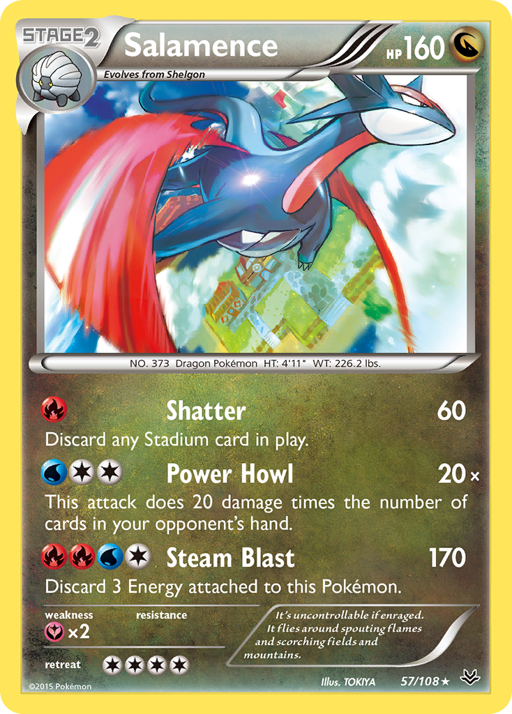 Salamence (57/108) [XY: Roaring Skies] | Exor Games Truro